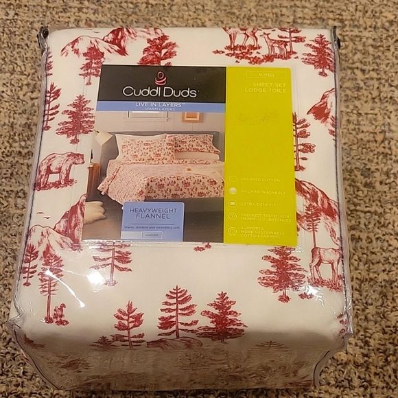 Cuddl Duds Bedding Cuddlduds Heavyweight Flannel King Size Sheet